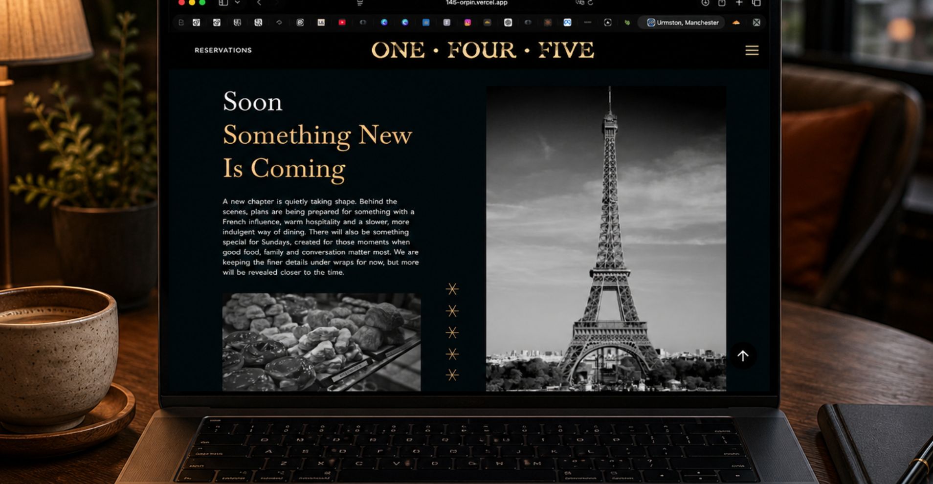 145 Cafe UX design and hospitality branding project